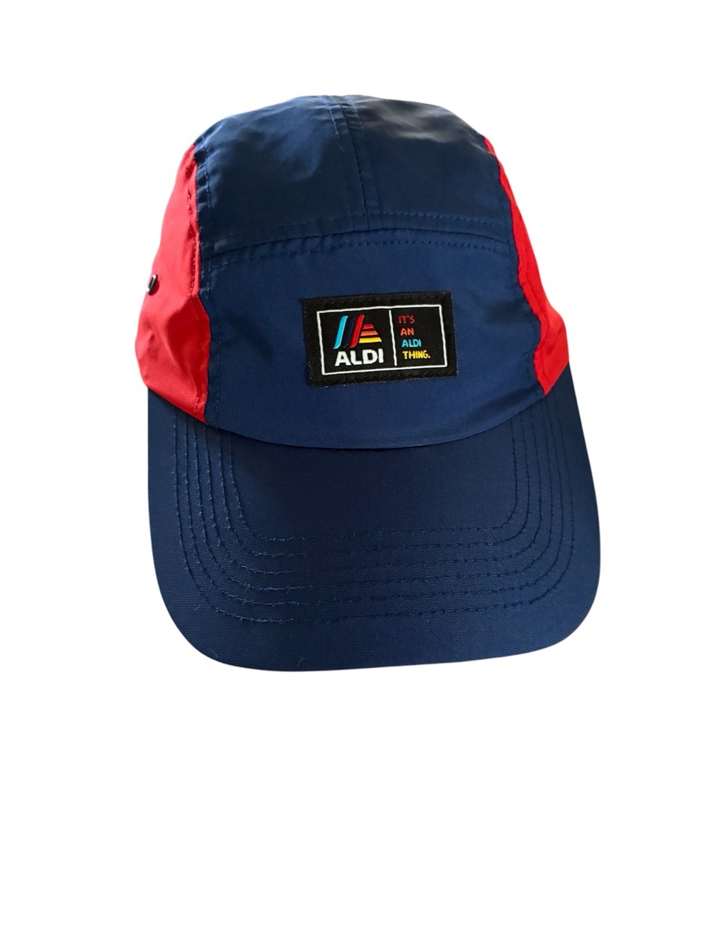 Aldi Gear Retro Color Block Baseball Hat 2024 Collection Red Blue One Size